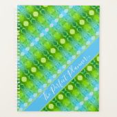 Gemustertes Design mit Blau Planer (Vorderseite)