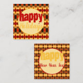 Gemustertes Design mit Rot Mitteilungskarte (Vorne/Hinten)