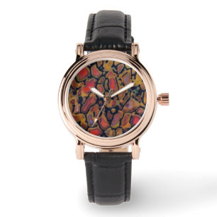 Gemustertes Dinosaurierskelett Armbanduhr