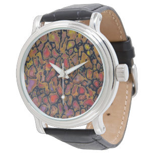Gemustertes Dinosaurierskelett Armbanduhr
