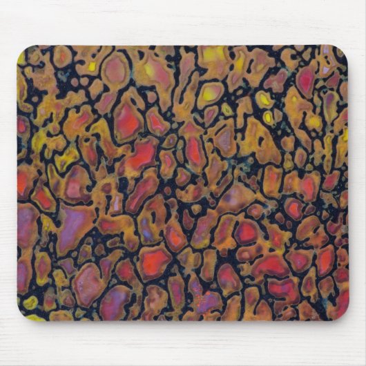 Gemustertes Dinosaurierskelett Mousepad (Vorne)