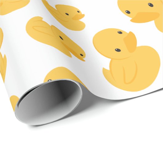 Gemustertes Faltpapier für die gelbe Ente Geschenkpapier (Rolleneckpunkt)