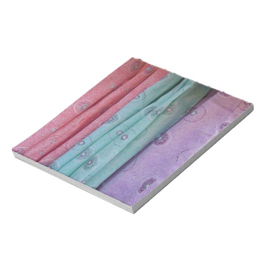 Gemustertes farbiges Tuch Notizblock (Rotiert)