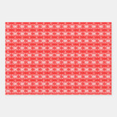 Gemustertes festes Snowflake Sortiment. Geschenkpapier Set (Vorderseite)