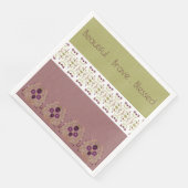 Gemustertes Flora-Elegant Serviette (Ecke)