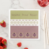 Gemustertes Flora-Elegant Serviette (Beispiel)