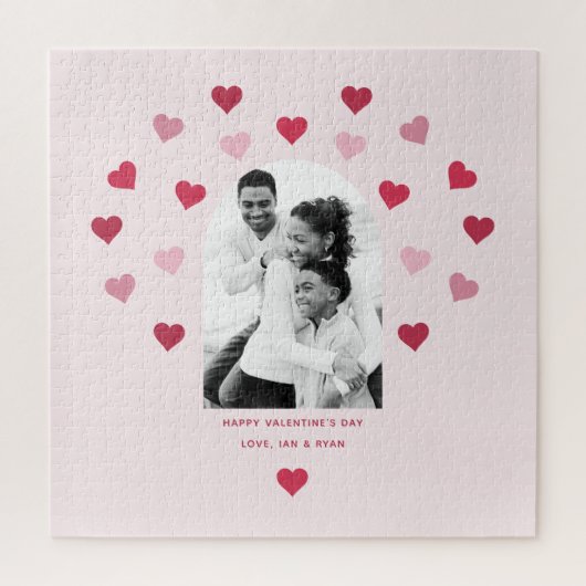 Gemustertes Foto Valentine Puzzle (Vertikal)