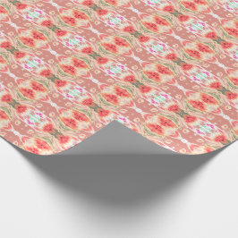 Gemustertes Geschenkpapier für Rote Koralle