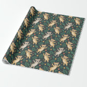 Gemustertes Geschenkpapier mit Illustrationen (Ungerollt)