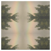 Gemustertes Gewebe aus Regenbogen und Bäumen Stoff (Muster)