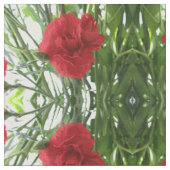 Gemustertes Gewebe aus roter Narben Stoff (Nahaufnahme)