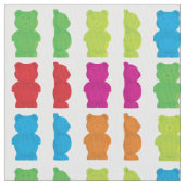 Gemustertes Gewebe der gummiartigen Bärnsüßigkeit Stoff (Nahaufnahme)