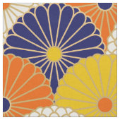 Gemustertes Gewebe des übergroßen Kimono Stoff (Nahaufnahme)