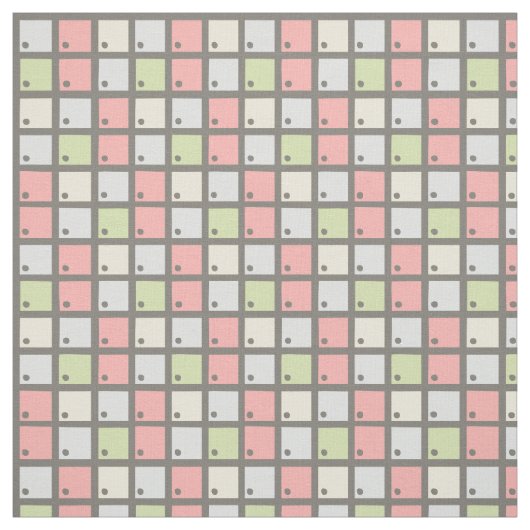 Gemustertes Gewebe Pastel Grid Stoff (Muster)