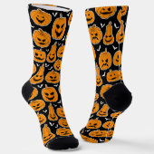 Gemustertes Halloween Socken (Gewinkelt)