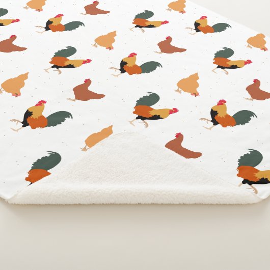 Gemustertes Hühnchen Sherpadecke (3/4)