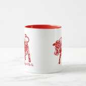 Gemustertes Jahr des OX Tasse (Zentrum)