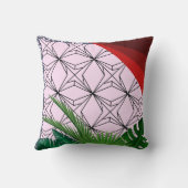 Gemustertes Kissen, Gartenkissen Kissen (Rückseite)