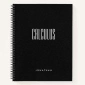 Gemustertes klassisches schwarzes Thema Notizblock (Vorderseite)