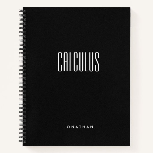 Gemustertes klassisches schwarzes Thema Notizblock (Vorderseite)