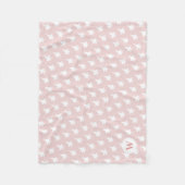 Gemustertes Monogramm-Baby Rosa F-35 Fleecedecke (Vorderseite)