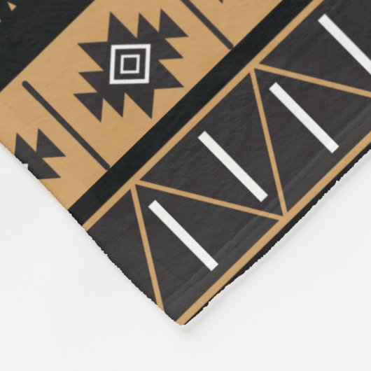 Gemustertes Monogramm für die schwarze und weiße A Fleecedecke (Ecke)