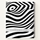 Gemustertes Notebook mit benutzerdefiniertem Swirn Notizblock (Rückseite)