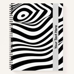 Gemustertes Notebook mit benutzerdefiniertem Swirn Notizblock
