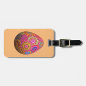 Gemustertes Osterei Gepäckanhänger (Vorderseite horizontal)