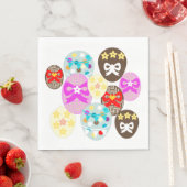 Gemustertes Ostereier Serviette (Beispiel)