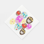 Gemustertes Ostereier Serviette (Ecke)