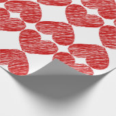 Gemustertes Papier für das Rotherz Geschenkpapier (Ecke)