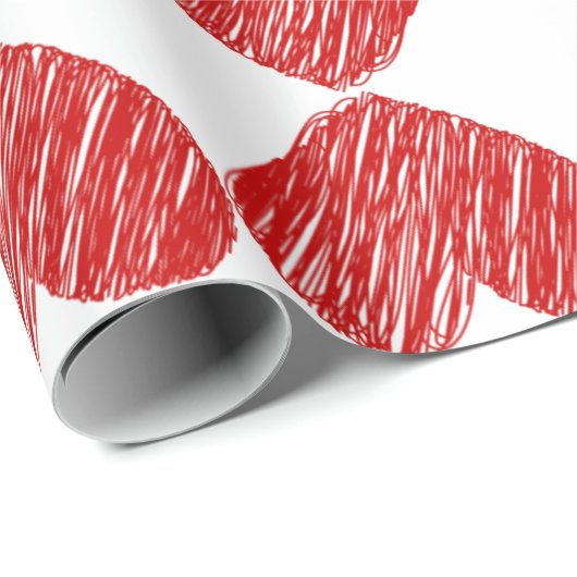 Gemustertes Papier für das Rotherz Geschenkpapier (Rolleneckpunkt)