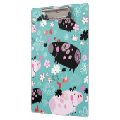 Gemustertes Piggy Klemmbrett (Links)