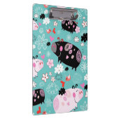 Gemustertes Piggy Klemmbrett (Rechts)