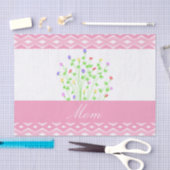 Gemustertes rosa Gewebpapier für die Mama Seidenpapier (Handwerk)