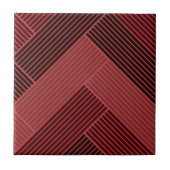 Gemustertes Rotburgund-Herringbone Fliese (Vorderseite)