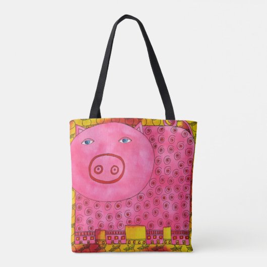 Gemustertes Schwein Tasche (Rückseite)