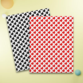 Gemustertes Scrapbook-Papier der Liebe Rotes und S