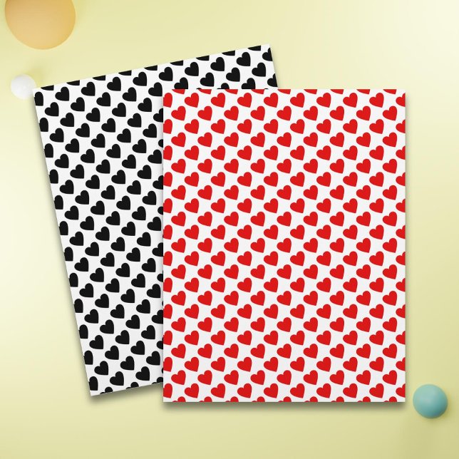 Gemustertes Scrapbook-Papier der Liebe Rotes und S (Von Creator hochgeladen)