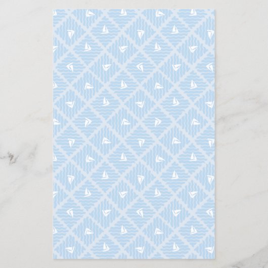 gemustertes Scrapbooking-Papier nautisch Flyer (Hinten)