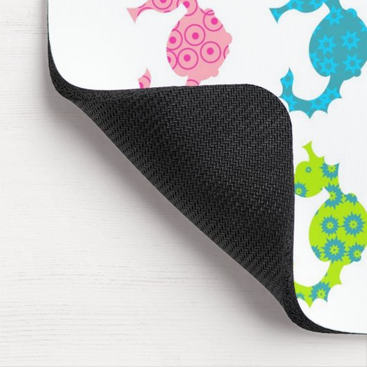 Gemustertes Seepferd Mousepad (Ecke)