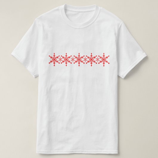 Gemustertes Snowflake-Top T-Shirt (Design vorne)