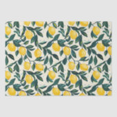 Gemustertes SpiralNotebook aus hellgelber Lemon Seidenpapier (Vorderseite)