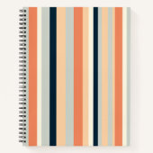 Gemustertes SpiralNotebook mit modernen vertikalen Notizblock (Vorderseite)