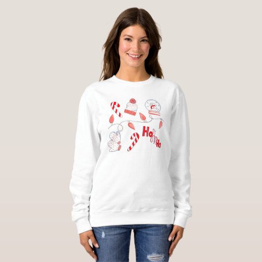 Gemustertes Sweatshirt  (Vorne ganz)