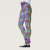 Gemustertes Tanzen mit Blume & Butterflies PV01 Leggings (Links)