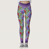 Gemustertes Tanzen mit Blume & Butterflies PV01 Leggings (Vorderseite)
