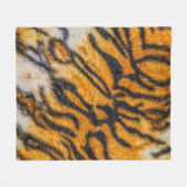 Gemustertes Tiger-Hintergrundmuster, Tiger, abstra Fleecedecke (Vorderseite (Horizontal))