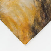 Gemustertes Tiger-Hintergrundmuster, Tiger, abstra Fleecedecke (Ecke)